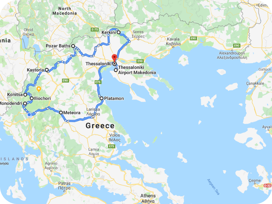 , Lakes and mountains of North Greece Tour